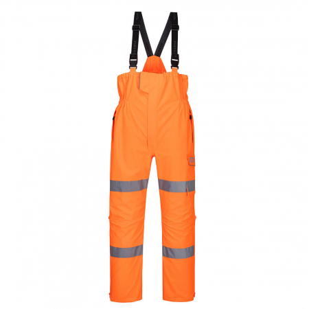 Pantaloni pieptar reflectorizanti - Pantaloni salopeta cu pieptar reflectorizanti Portwest EXTREME S594, 100% poliester, 200 gr/mp