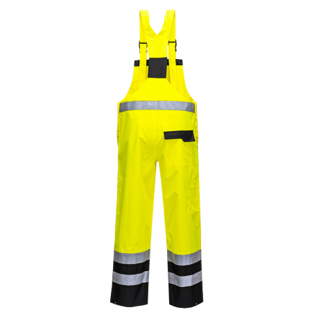 Pantaloni salopeta cu pieptar reflectorizanta Portwest CONTRAST S488, necaptusit, 100% poliester, 190 gr/mp [2]