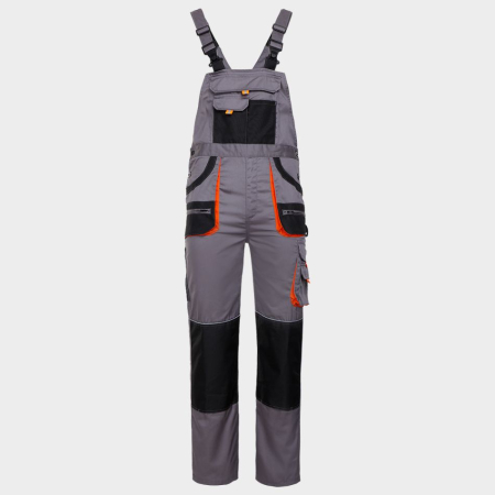 Pantaloni salopeta cu pieptar - Pantaloni salopeta cu pieptar Stenso CARGO EM, 20% bumbac, 80% poliester, 235 gr/mp