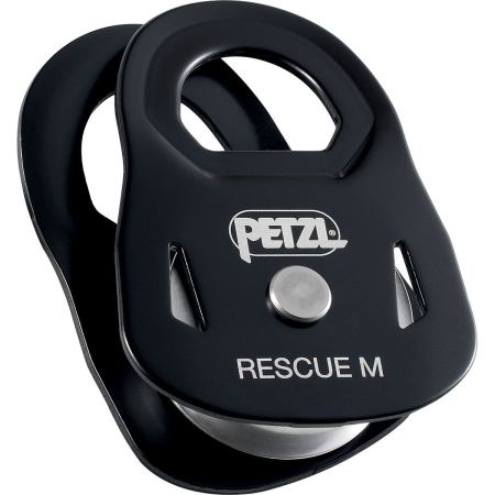Scripete cu rulment Petzl RESCUE M P050BA01, eficienta 95%, 140g, compatibil cu carabiniera OXAN si OVAL [0]