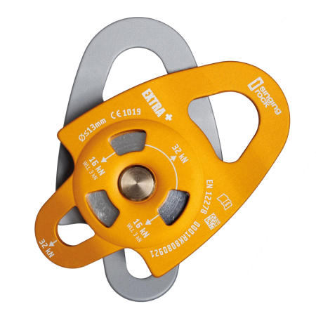 Scripete cu rulment Singing Rock EXTRA PLUS RK808BB00, eficienta 94%, 276g, 32kN, max. 13mm [1]