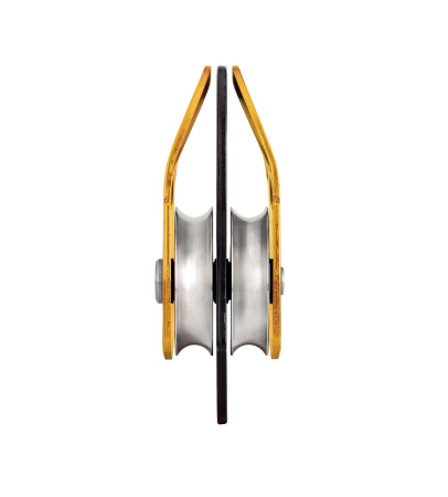 Scripete dublu cu rulment Petzl MINDER L2 P060DA00, eficienta 97%, 436g, compatibil cu carabiniera COOK si AmD [2]