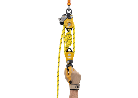 Scripete dublu cu rulment Petzl TWIN REALEASE P001Da00, eficienta95%, cu  blocare si franare pentru operatiuni de salvare [5]