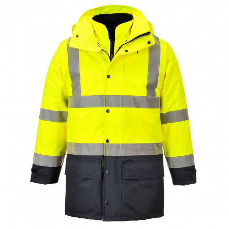 Geci de iarna reflectorizante - Scurta de iarna reflectorizanta Portwest EXECUTIVE 5IN1 S768, 100% poliester, 190 gr/mp