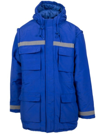 Scurta vatuita de iarna cu benzi reflectorizante Renania PRAG, tercot 65/35 [0]