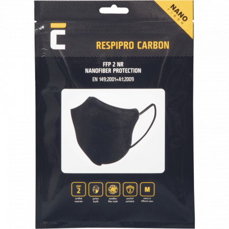 Semimasca de protectie Cerva RESPIPRO CARBON FFP2, carbon activ pentru mirosuri neplacute, 3buc [1]