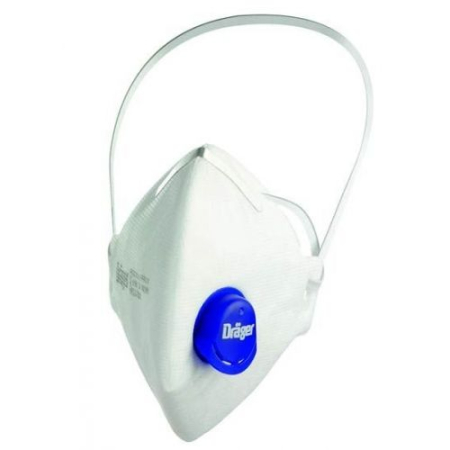 Semimasti FFP2 - Semimasca de protectie Drager X-plore 1520 VN FFP2, tip cupa, cu supapa si protectie PVC