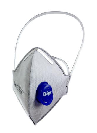 Protectia capului - Semimasca de protectie Drager X-plore 1720 V FFP2, cu carbon si supapa CoolMAX