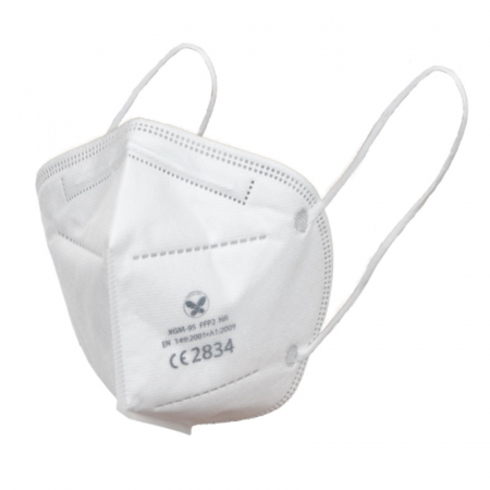 Protectia capului - Semimasca de protectie FFP2 Fridrich NAAB XGM-95, fara supapa, cu clips de etansare