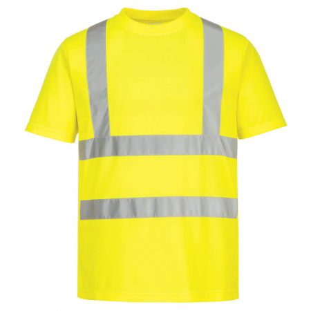 Imbracaminte de lucru - Set 6 buc x Tricou clasic reflectorizant Portwest EC12, 100% poliester, 150 gr/mp