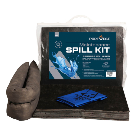 Diverse echipamente pentru aplicatii speciale - Set 6 x Kit absorbtie lichide Portwest SM30, 20L, economic, pentru controlul deversarilor
