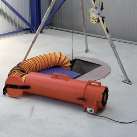 Sistem de ventilare si aductiune de aer Protekt BREEZE, 1200m3/h, tubulatura 7m, 18,3kg, compatibil cu trepied T-MAN 9N si troliu RUPPY 502U [1]