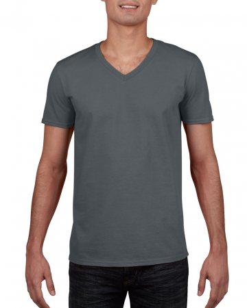 Imbracaminte de lucru - Tricou clasic Gildan GI64V00 SOFTSTYLE V-NECK, 100% bumbac, 153 gr/mp
