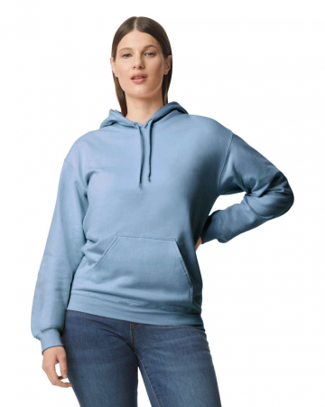 Imbracaminte de lucru - Hanorac cu gluga dama Gildan GISF500 SOFTSTYLE MIDWEIGHT, 80% bumbac, 20% poliester, 285 gr/mp