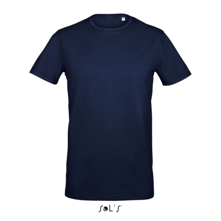 Tricouri clasice - Tricou cu maneca scurta Sol's MILLENIUM MEN, 95% bumbac pieptanat, 5% elastan