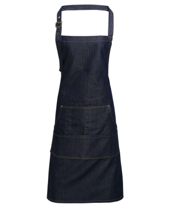 Sort denim de protectie Premier JEANS STITCH BIB, 275 g/mp [0]