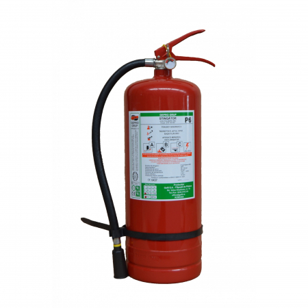 Echipamente speciale de protectie - Stingator presurizat P6, cu pulbere, portabil, 6 kg