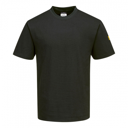 Imbracaminte de lucru - Tricou clasic antistatic Portwest AS20 ESD, 96% bumbac, 4% fibra carbon, 195g