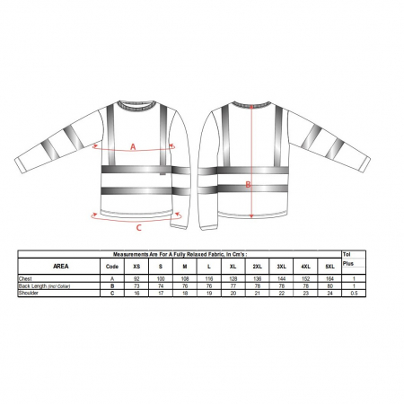 Tricou clasic cu maneca lunga HIVIS S278, 55% bumbac, 45% poliester, 175 gr/mp [1]