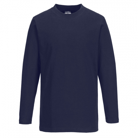 Tricou clasic cu maneca lunga Portwest B196, 100% bumbac, 195 gr/mp [0]