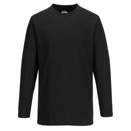 Imbracaminte de lucru - Tricou clasic cu maneca lunga Portwest B196, 100% bumbac, 195 gr/mp