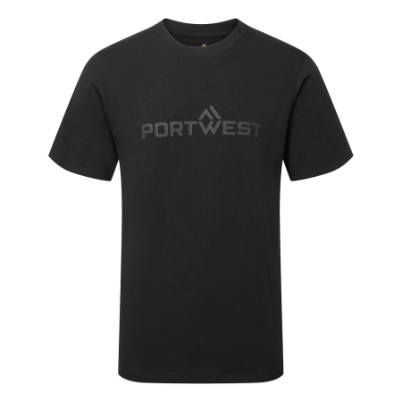 Tricouri clasice - Tricou clasic cu maneca scurta cu logo Portwest PW2 COMFORT S/S, 100% bumbac, 250 gr/mp