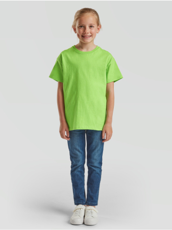 Tricou clasic cu maneca scurta pentru copii Fruit of the Loom KIDS VALUEWEIGHT T, 100% bumbac, 165 gr/mp [25]