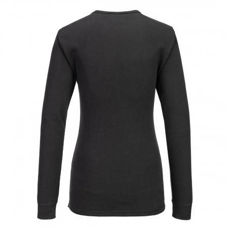 Tricou clasic cu maneca lunga termic dama Portwest B126, 50% poliester, 50% bumbac,  200 gr/mp [1]