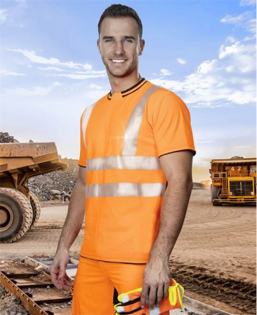 Tricou clasic reflectorizant Ardon SIGNAL, bumbac 55% - poliester 45%, 150 gr/mp [1]