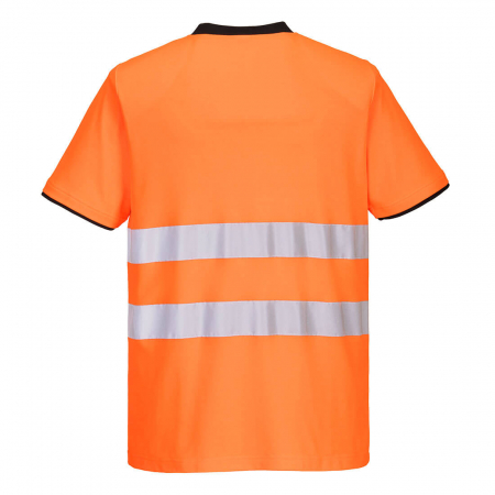 Tricou clasic reflectorizant Portwest PW213, 55% bumbac, 45% poliester, 144 gr/mp [1]