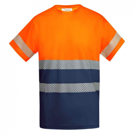 Tricou clasic reflectorizant Roly TAURI, 55% bumbac, 45% poliester, 170gr/mp [0]
