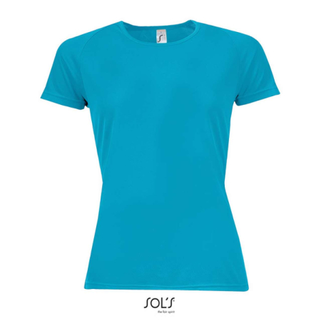 Tricou clasic subtire dama Sol's SPORTY WOMEN, 100% poliester, 140 g/mp [2]
