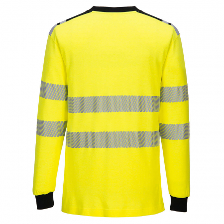 Tricou cu maneca lunga ignifug reflectorizant Portwest FR701, 60% modacrilic, 39% bumbac, 1% fibre carbon 210 gr/mp [1]