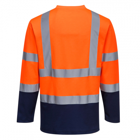 Tricou cu maneca lunga reflectorizant Portwest S280, 55% bumbac, 45% poliester, 175 gr/mp [1]
