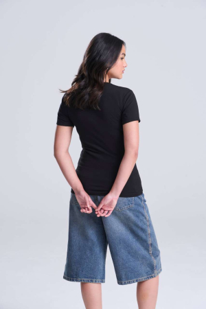 Tricou cu maneca scurta dama Just Ts WOMEN'S TRI-BLEND, 50% poliester, 25% vascoza, 25% bumbac, 160 g/mp [4]