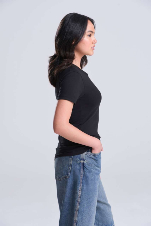 Tricou cu maneca scurta dama Just Ts WOMEN'S TRI-BLEND, 50% poliester, 25% vascoza, 25% bumbac, 160 g/mp [3]