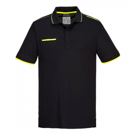 Imbracaminte de lucru - Tricou polo Portwest ECO WX3 S/S T722, 55% vascoză de bambus, 45% tricot din poliester reciclat 210g