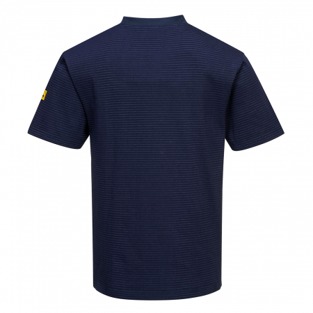 Tricou clasic antistatic Portwest AS20 ESD, 96% bumbac, 4% fibra carbon, 195g [2]