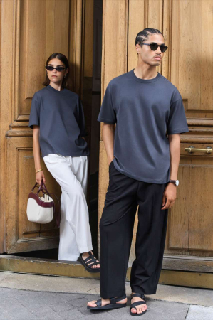 Tricou OVERSIZED cu maneca scurta Sol's BOXY MEN, 100% bumbac organic, 180 g/mp [2]