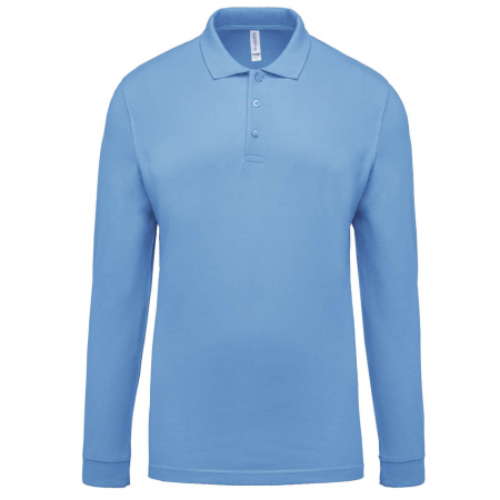 Imbracaminte de lucru - Tricou polo cu maneca lunga Kariban KA256 PIQUÉ, 100% bumbac, 180 gr/mp