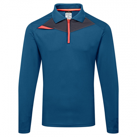 Imbracaminte de lucru - Tricou polo cu maneca lunga Portwest DX414, 100% poliester, 150 gr/mp