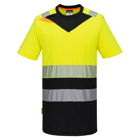 Tricouri polo reflectorizante - Tricou polo reflectorizant cu maneca scurta Portwest DX435 S/S, 100% poliester, 150 gr/mp