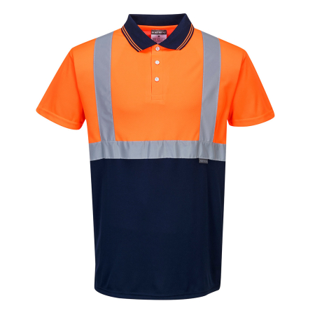 Tricou polo reflectorizant Portwest S479, bicolor, 100% poliester, 175 gr/mp [0]