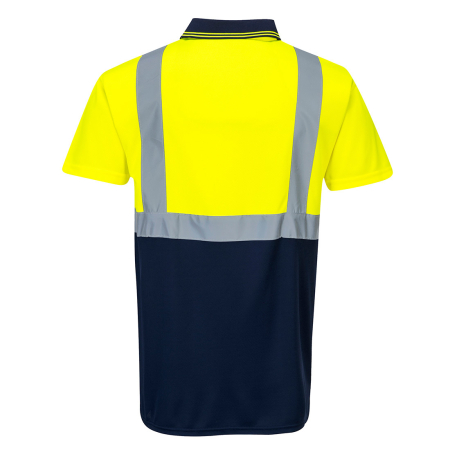 Tricou polo reflectorizant Portwest S479, bicolor, 100% poliester, 175 gr/mp [2]