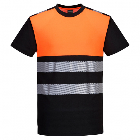 Tricouri clasice reflectorizante - Tricou clasic reflectorizant Portwest PW311 PW3 55% bumbac, 45% poliester, 175g