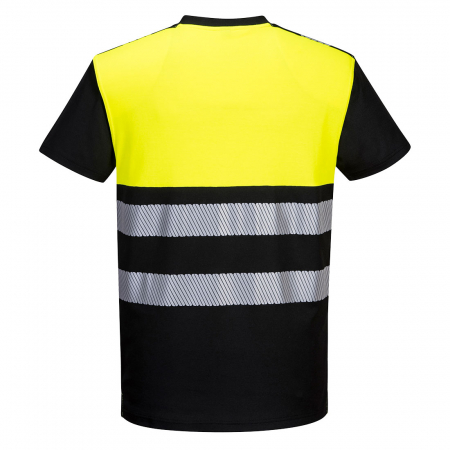 Tricou clasic reflectorizant Portwest PW311 PW3 55% bumbac, 45% poliester, 175g [2]
