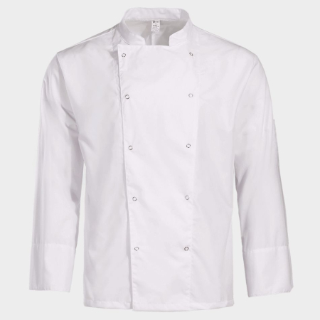 Imbracaminte pentru HORECA - Tunica bucatar cu maneca lunga BeUnique NAPOLI 2.0, tercot 65/35