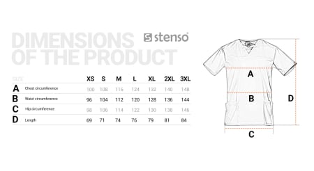  Tunica medicala pentru barbati VICTOR ALB [1]