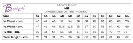 Tunica de lucru dama BeUnique M11, 120 gr/mp [1]