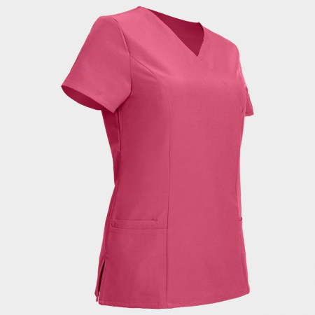 Tunica de lucru cu maneca scurta dama BeUnique NOBBY, 94% poliester, 6% elastan, 170 gr/mp [2]